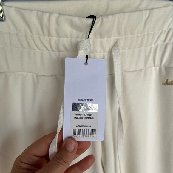 Gymshark X Whitney Simmons High Waist Fitted Jogger size XS Unbleached White NWT - Picture 7 of 10
